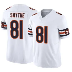 Men's Durham Smythe Chicago Bears No.81 Limited Vapor F.U.S.E. Jersey - White