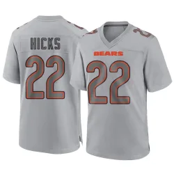 Men's Elijah Hicks Chicago Bears No.22 Game Atmosphere Fashion Jersey - Gray