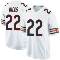 Men's Elijah Hicks Chicago Bears No.22 Game Jersey - White