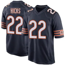 Men's Elijah Hicks Chicago Bears No.22 Game Team Color Jersey - Navy