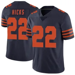 Men's Elijah Hicks Chicago Bears No.22 Limited Alternate Vapor Untouchable Jersey - Navy Blue