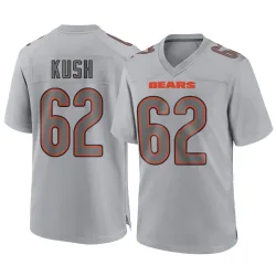 Men's Eric Kush Chicago Bears No.62 Game Atmosphere Fashion Jersey - Gray
