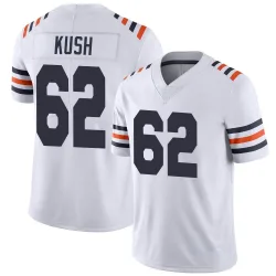 Men's Eric Kush Chicago Bears No.62 Limited Alternate Classic Vapor Jersey - White