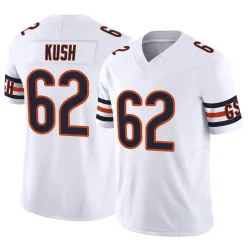 Men's Eric Kush Chicago Bears No.62 Limited Vapor F.U.S.E. Jersey - White
