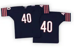 Men's Gale Sayers Chicago Bears No.40 Authentic Mitchell And Ness Team Color With Big Number Throwback Jersey - Blue