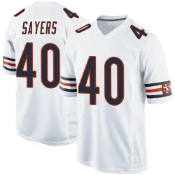 Men's Gale Sayers Chicago Bears No.40 Game Jersey - White