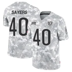 Men's Gale Sayers Chicago Bears No.40 Limited 2024 Salute to Service Jersey - Arctic Camo