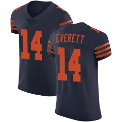 Men's Gerald Everett Chicago Bears No.14 Elite Alternate Vapor Untouchable Jersey - Navy Blue