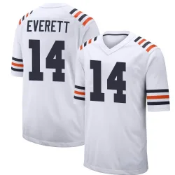 Men's Gerald Everett Chicago Bears No.14 Game Alternate Classic Jersey - White