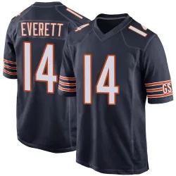 Men's Gerald Everett Chicago Bears No.14 Game Team Color Jersey - Navy
