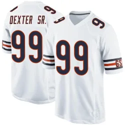 Men's Gervon Dexter Sr. Chicago Bears No.99 Game Jersey - White