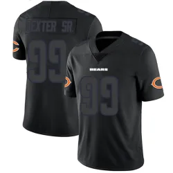 Men's Gervon Dexter Sr. Chicago Bears No.99 Limited Jersey - Black Impact
