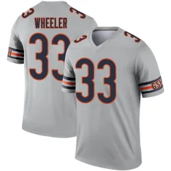 Men's Ian Wheeler Chicago Bears No.33 Legend Inverted Silver Jersey