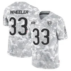 Men's Ian Wheeler Chicago Bears No.33 Limited 2024 Salute to Service Jersey - Arctic Camo