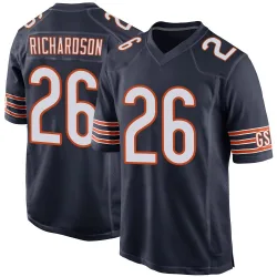 Men's JP Richardson Chicago Bears No.26 Game Team Color Jersey - Navy