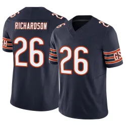 Men's JP Richardson Chicago Bears No.26 Limited Vapor F.U.S.E. Jersey - Navy