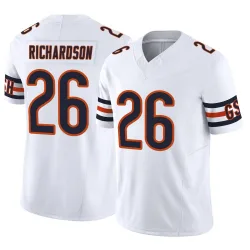 Men's JP Richardson Chicago Bears No.26 Limited Vapor F.U.S.E. Jersey - White