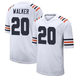 Men's Jahdae Walker Chicago Bears No.20 Game Alternate Classic Jersey - White