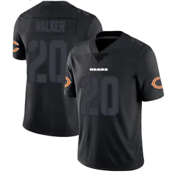 Men's Jahdae Walker Chicago Bears No.20 Limited Jersey - Black Impact