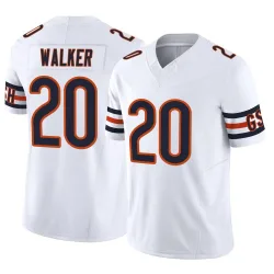 Men's Jahdae Walker Chicago Bears No.20 Limited Vapor F.U.S.E. Jersey - White