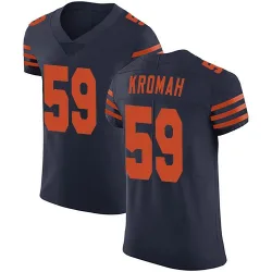 Men's Jamree Kromah Chicago Bears No.59 Elite Alternate Vapor Untouchable Jersey - Navy Blue