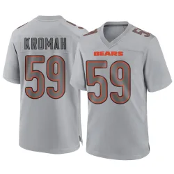 Men's Jamree Kromah Chicago Bears No.59 Game Atmosphere Fashion Jersey - Gray