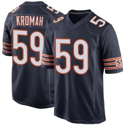 Men's Jamree Kromah Chicago Bears No.59 Game Team Color Jersey - Navy