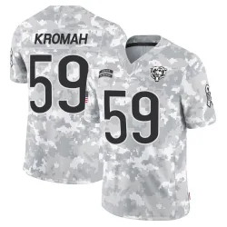 Men's Jamree Kromah Chicago Bears No.59 Limited 2024 Salute to Service Jersey - Arctic Camo