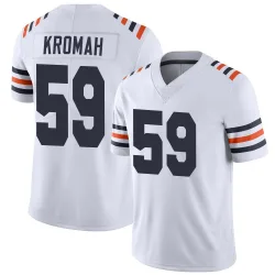 Men's Jamree Kromah Chicago Bears No.59 Limited Alternate Classic Vapor Jersey - White