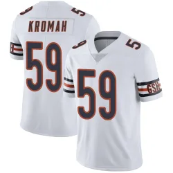 Men's Jamree Kromah Chicago Bears No.59 Limited Vapor Untouchable Jersey - White