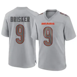 Men's Jaquan Brisker Chicago Bears No.9 Game Atmosphere Fashion Jersey - Gray