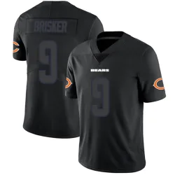 Men's Jaquan Brisker Chicago Bears No.9 Limited Jersey - Black Impact
