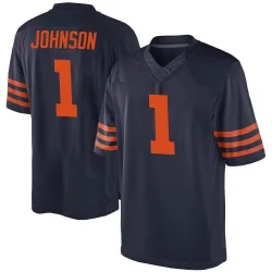 Men's Jaylon Johnson Chicago Bears No.1 Game Alternate Jersey - Navy Blue
