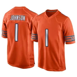 Men's Jaylon Johnson Chicago Bears No.1 Game Alternate Jersey - Orange