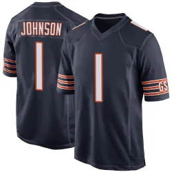 Men's Jaylon Johnson Chicago Bears No.1 Game Team Color Jersey - Navy