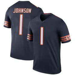 Men's Jaylon Johnson Chicago Bears No.1 Legend Color Rush Jersey - Navy