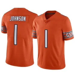 Men's Jaylon Johnson Chicago Bears No.1 Limited Alternate Vapor Jersey - Orange