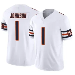 Men's Jaylon Johnson Chicago Bears No.1 Limited Vapor F.U.S.E. Jersey - White