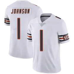 Men's Jaylon Johnson Chicago Bears No.1 Limited Vapor Untouchable Jersey - White