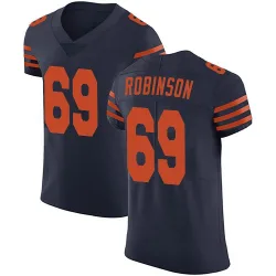 Men's Jereme Robinson Chicago Bears No.69 Elite Alternate Vapor Untouchable Jersey - Navy Blue