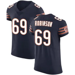 Men's Jereme Robinson Chicago Bears No.69 Elite Team Color Vapor Untouchable Jersey - Navy