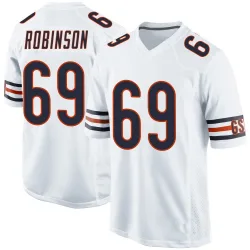 Men's Jereme Robinson Chicago Bears No.69 Game Jersey - White