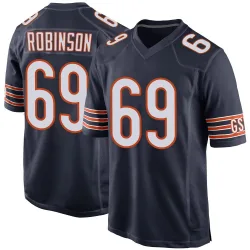 Men's Jereme Robinson Chicago Bears No.69 Game Team Color Jersey - Navy