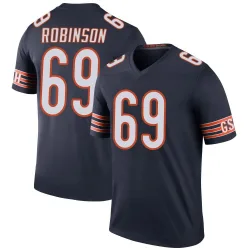 Men's Jereme Robinson Chicago Bears No.69 Legend Color Rush Jersey - Navy