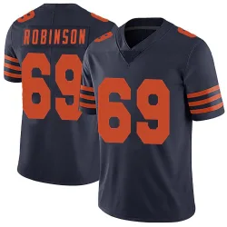 Men's Jereme Robinson Chicago Bears No.69 Limited Alternate Vapor Untouchable Jersey - Navy Blue