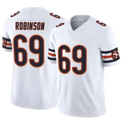 Men's Jereme Robinson Chicago Bears No.69 Limited Vapor F.U.S.E. Jersey - White