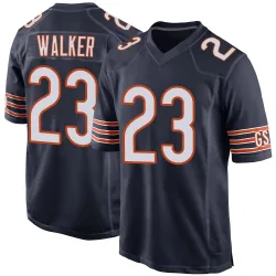 Men's Jeremiah Walker Chicago Bears No.23 Game Team Color Jersey - Navy