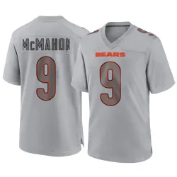 Men's Jim McMahon Chicago Bears No.9 Game Atmosphere Fashion Jersey - Gray