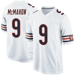 Men's Jim McMahon Chicago Bears No.9 Game Jersey - White
