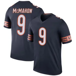 Men's Jim McMahon Chicago Bears No.9 Legend Color Rush Jersey - Navy